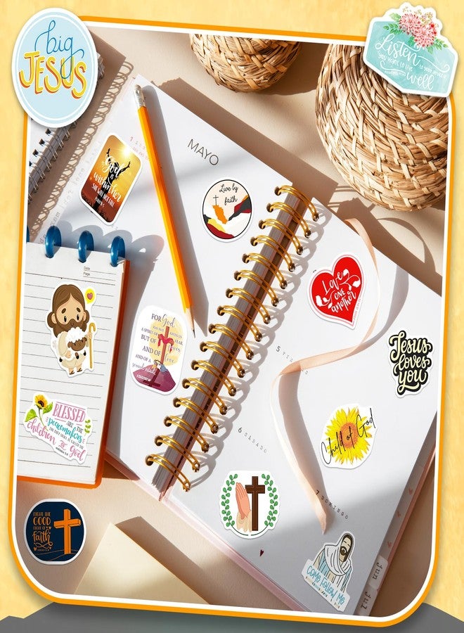 WAKEMOODEI 400PCS Christian Stickers, Jesus Bible Verse Stickers for Journaling Religious Motivational Quote Sticker Pack God Christian Gifts for Women Adults - Image 4